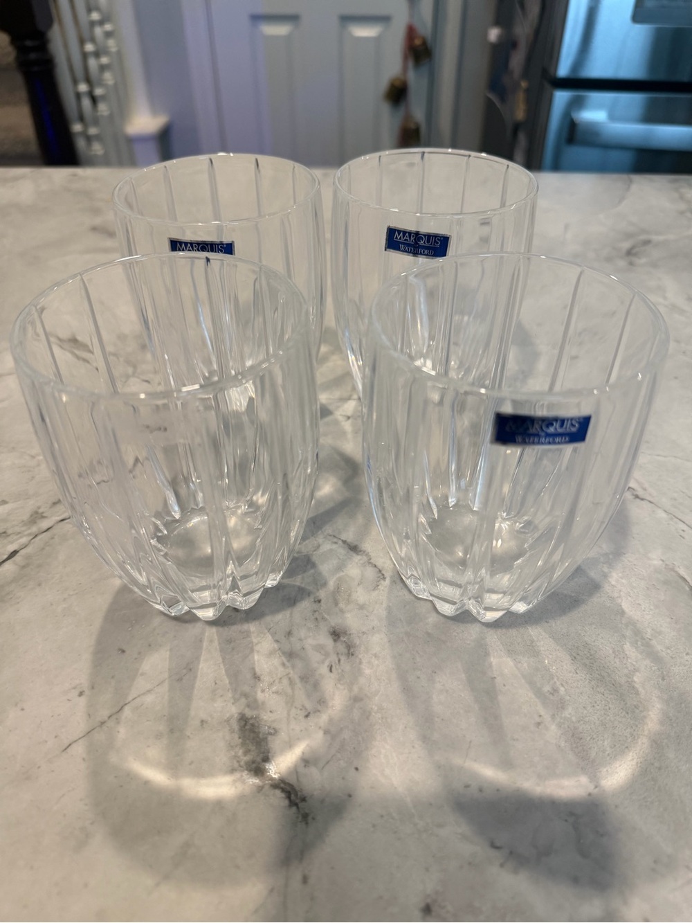 Marquis by Waterford Omega Double Old Fashioned Rocks Glasses Set of 4 Crystal
